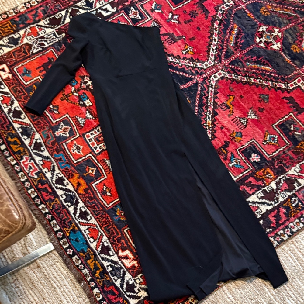 Vince Camuto Black One Shoulder Gown